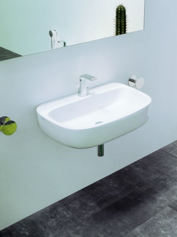 MN64L · Waschtisch MONO 64cm, hängend / Aufbaumodell 64/48/18,5cm weiss MN64L · Waschtisch MONO 64cm, hängend / Aufbaumodell 64/48/18,5cm weiss