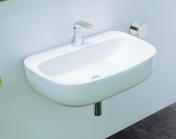 MN74L · Waschtisch MONO 74cm, hängend / Aufbaumodell 74/48/18,5cm weiss MN74L · Waschtisch MONO 74cm, hängend / Aufbaumodell 74/48/18,5cm weiss